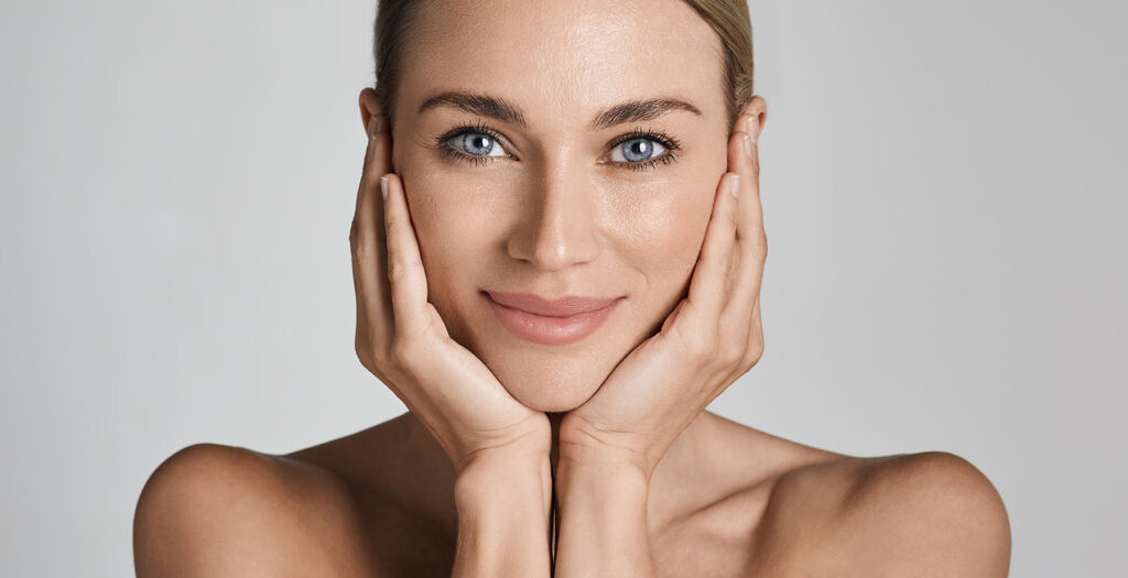 Healthy, glowing complexion after a chemical peel designed to refresh and rejuvenate the skin.